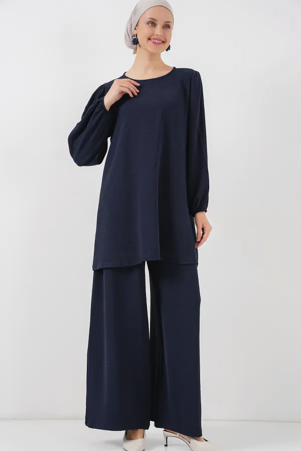 Ayrobin Tunik Pantolon Alt Üst Takım 6712 - Lacivert