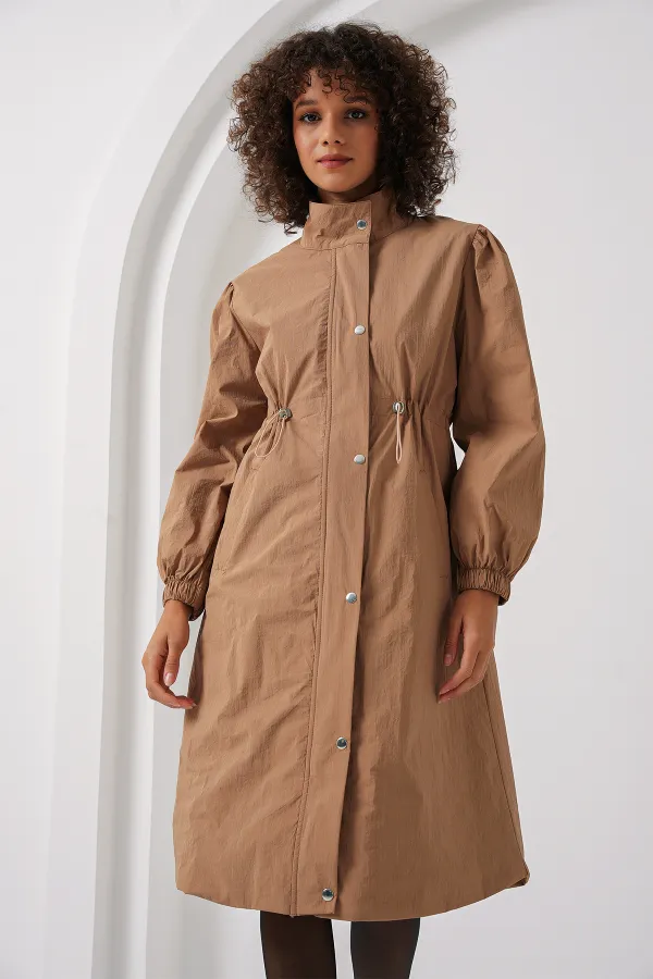 Trench-coat long doublé 5939 - Camel