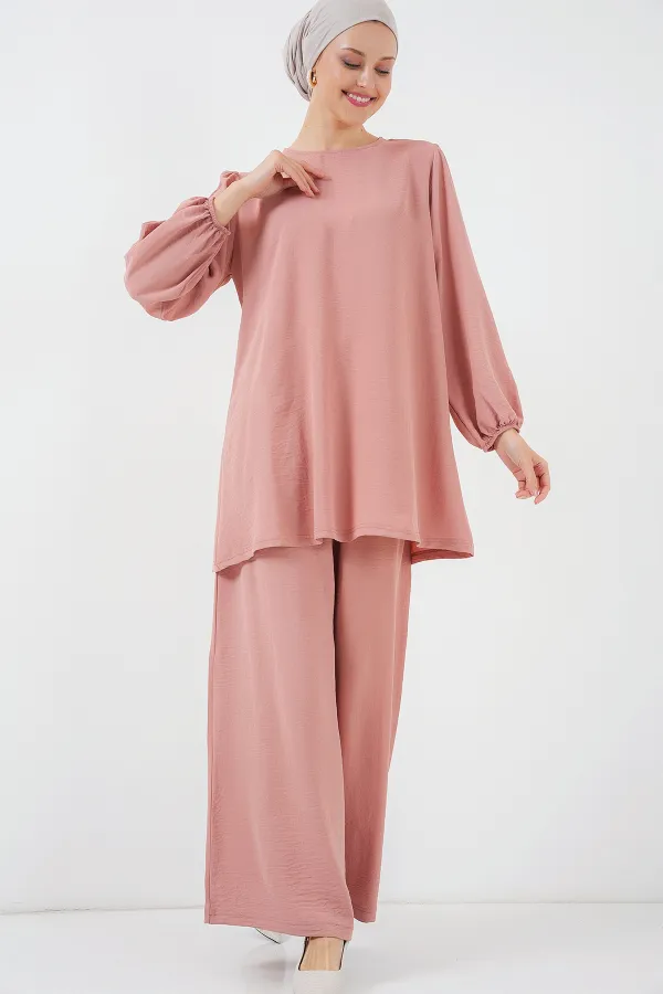 Ensemble tunique et pantalon Ayrobin 6712 - Saumon