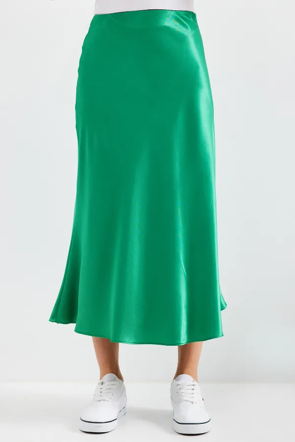 Jupe en satin 15806 - Vert