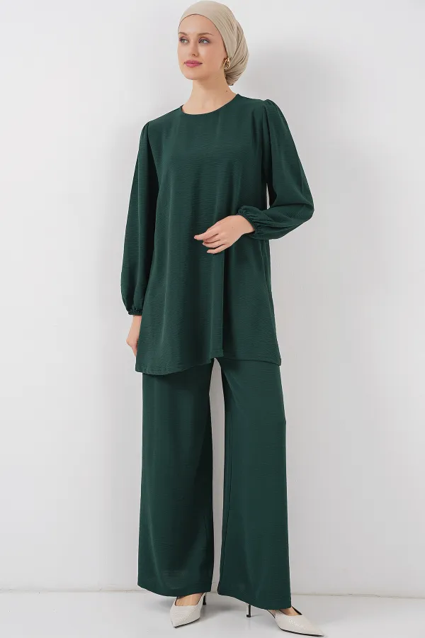 Ayrobin Tunic and Pants Set 6712 - Emerald Green
