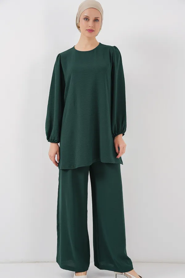 Ayrobin Tunic and Pants Set 6712 - Emerald Green