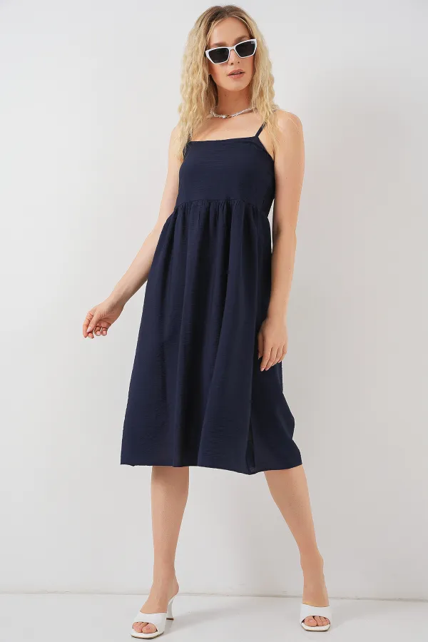 Robe Ayrobin à bretelles pour femme 2565 - Bleu marine