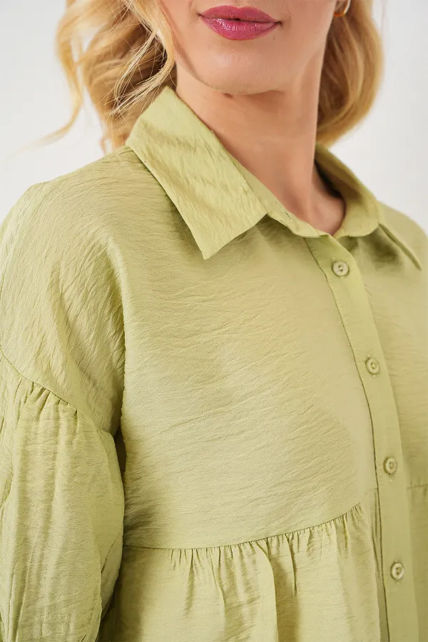 T-shirt court à manches courtes pour femme 20335 - Vert E.