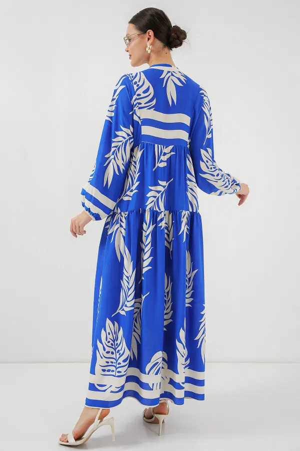 2423 Authentic Patterned Hijab Dress - Saks 3