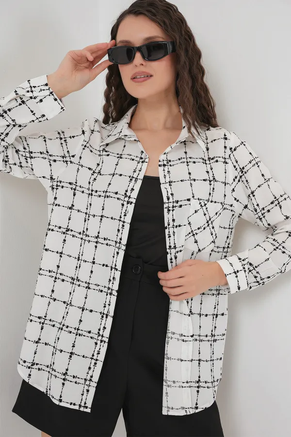 3639 TEK CEPLİ GÖMLEK - A.Beyaz