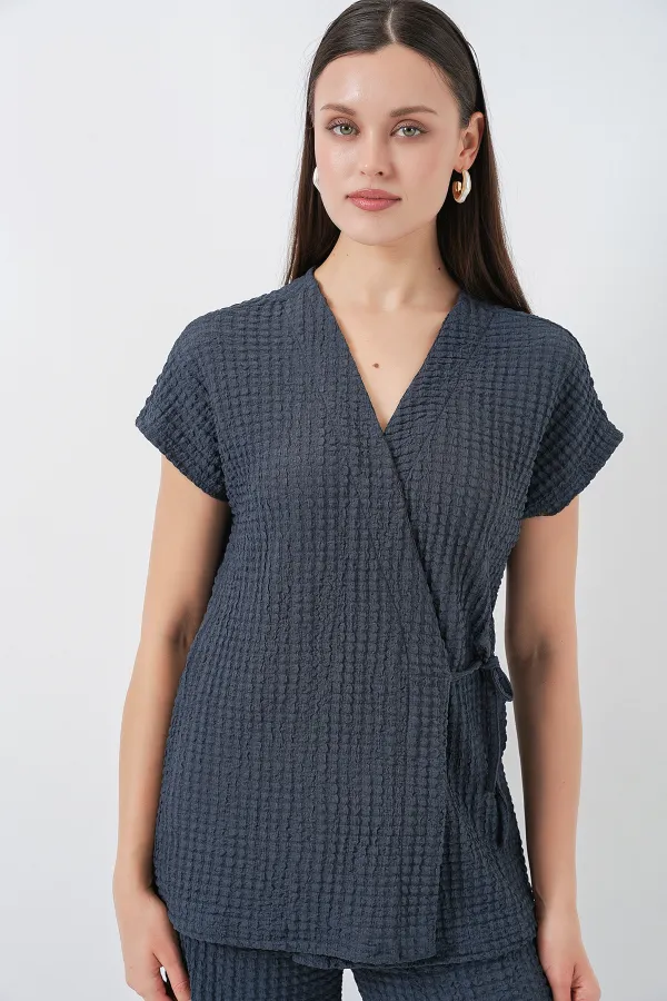 Kadın Örme İkili Takım 30064 - Antrasit