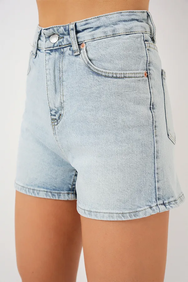 Short en jean pour femme 5339 - Bleu