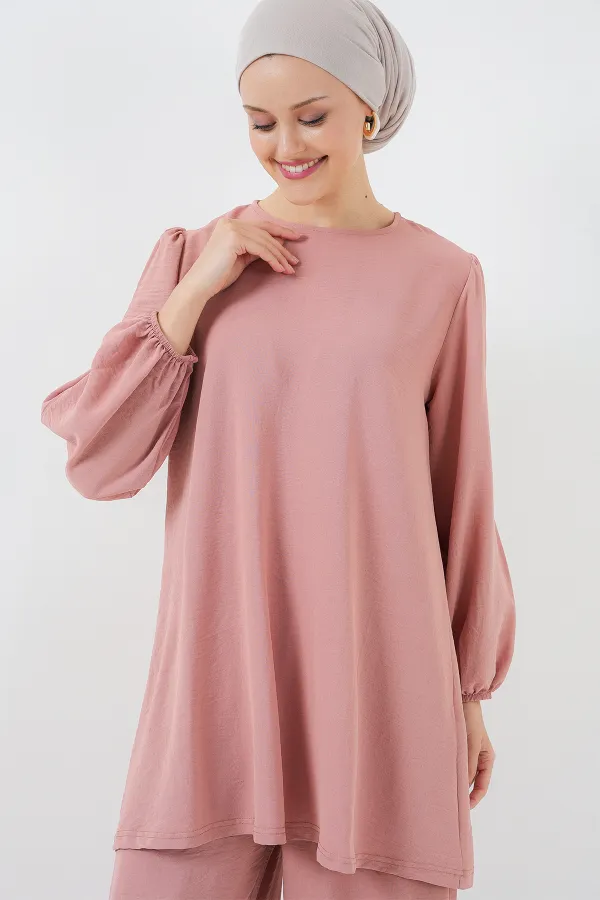 Ensemble tunique et pantalon Ayrobin 6712 - Saumon