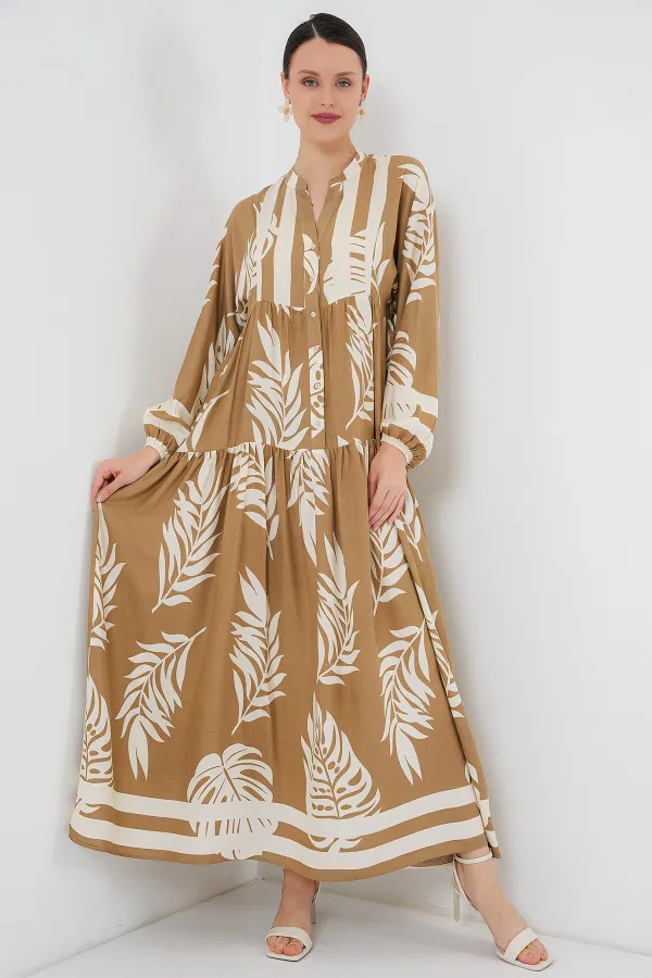 Robe hijab à motifs authentiques 2423 - F.Vizon