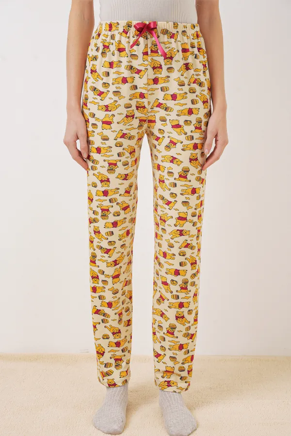 Bas de pyjama à motifs 4323 - M. Crème