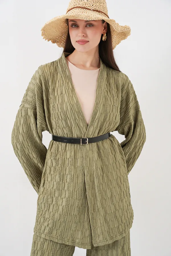 Ensemble deux pièces pantalon kimono femme 30078 - Çağla