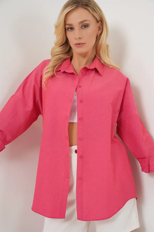 Chemise basique longue oversize 3900 - Grenade