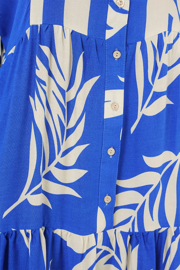 2423 Authentic Patterned Hijab Dress - Saks 3