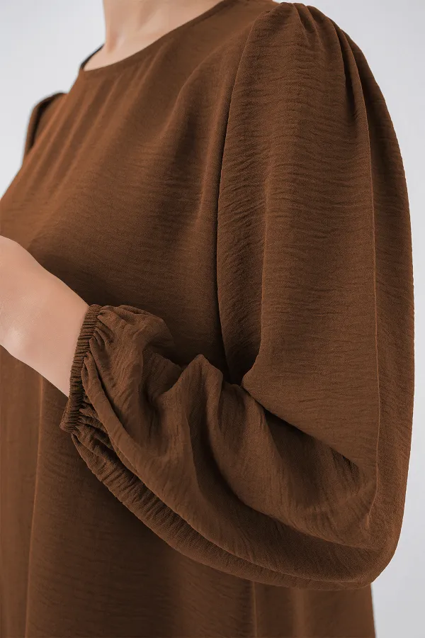 Ayrobin Tunic and Pants Set 6712 - Brown