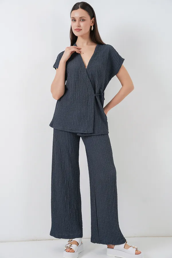 Kadın Örme İkili Takım 30064 - Antrasit