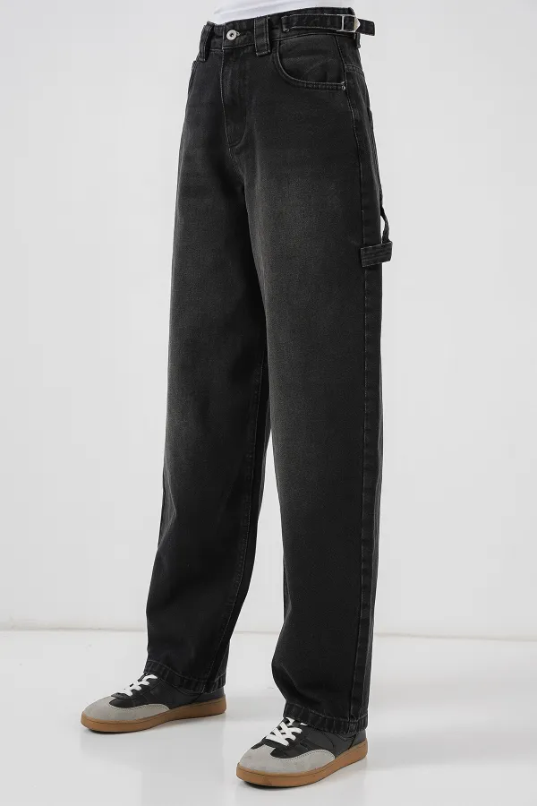Women's High Waist Jeans 6701 - Black