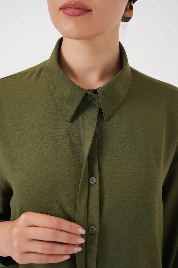 Tunique longue femme 5945 - Kaki