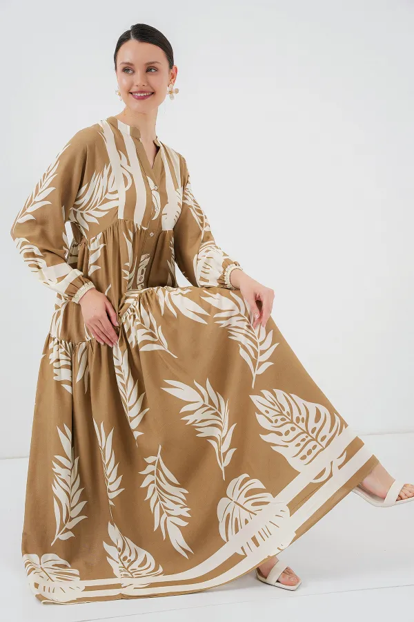 Robe hijab à motifs authentiques 2423 - F.Vizon