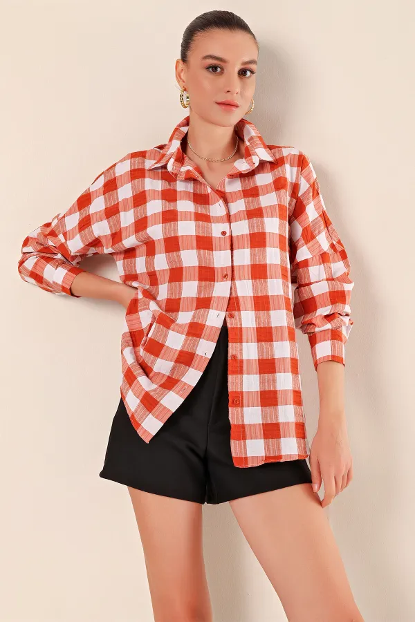 Chemise basique longue oversize 3900 - Beige