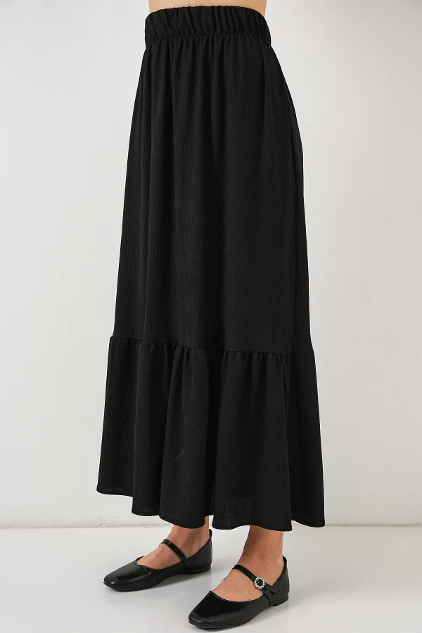 Jupe longue tricotée 1886 - Noire