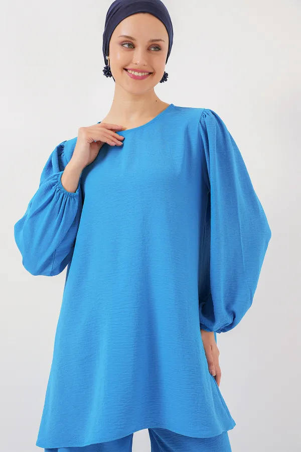 Ayrobin Tunik Pantolon Alt Üst Takım 6712 - Mavi