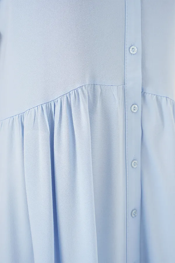 Robe midi sans manches pour femme 2563 - Bleu