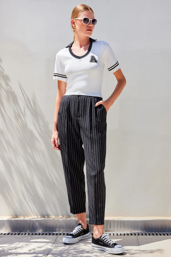 Chemisier basique à col polo 4320 - Blanc