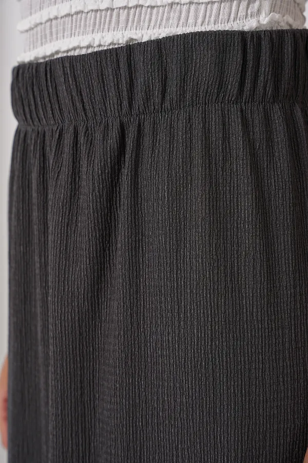 Jupe longue tricotée 1886 - Anthracite
