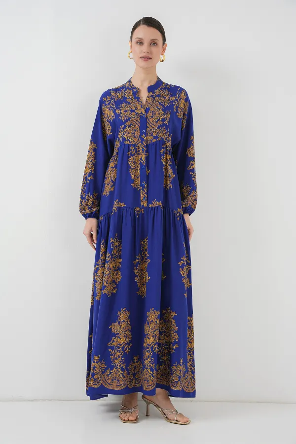 Robe hijab à motifs dorés Saks 2423