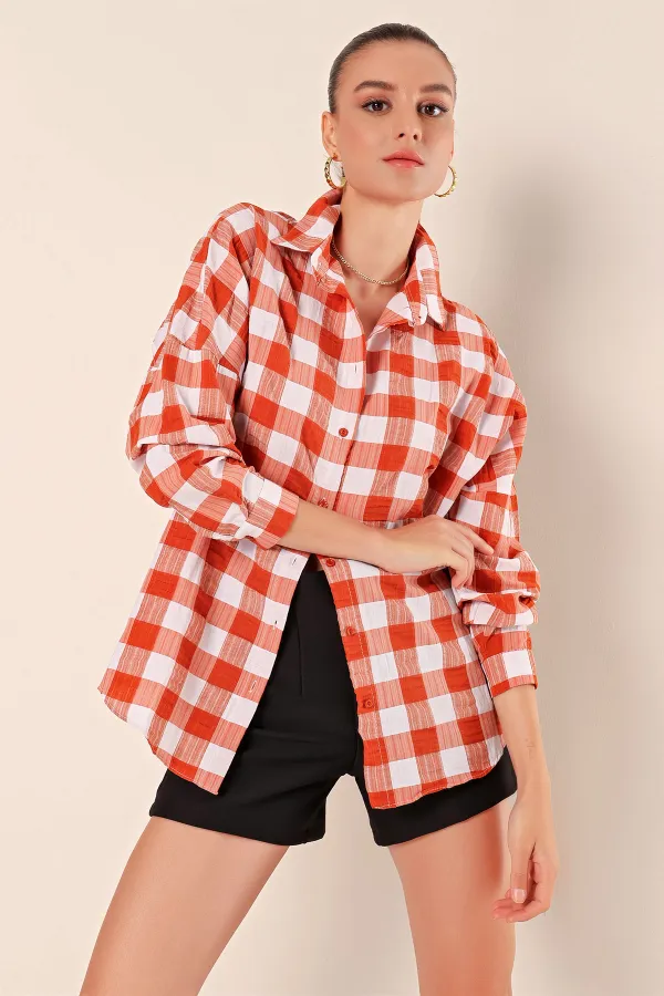 Chemise basique longue oversize 3900 - Beige