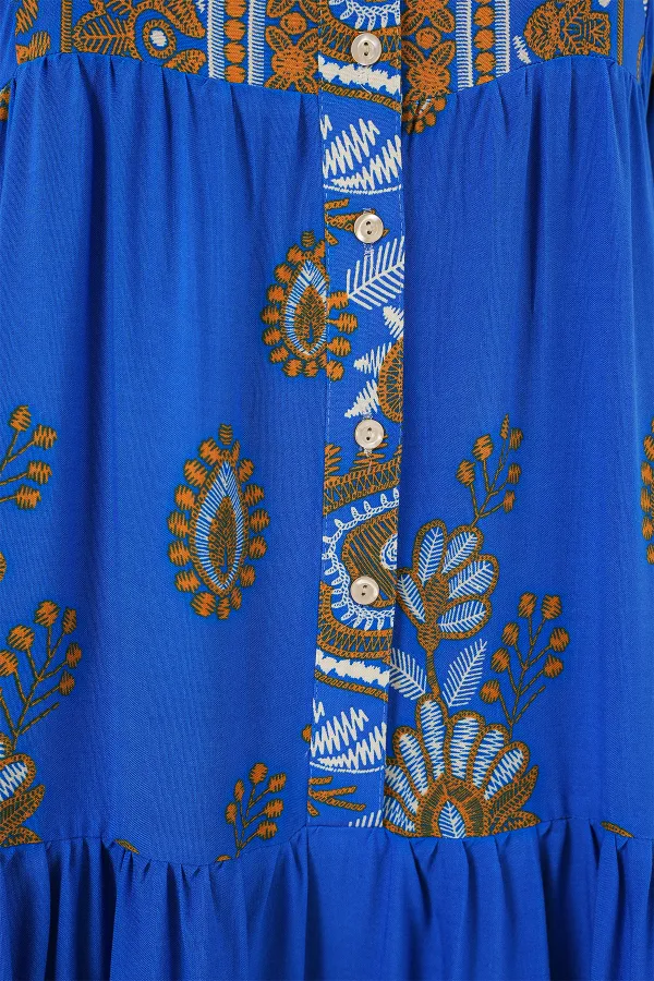 Robe hijab à motifs authentiques 2423 - Saks 1