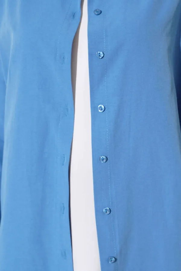 5845 Tesettür Tunik - İndigo