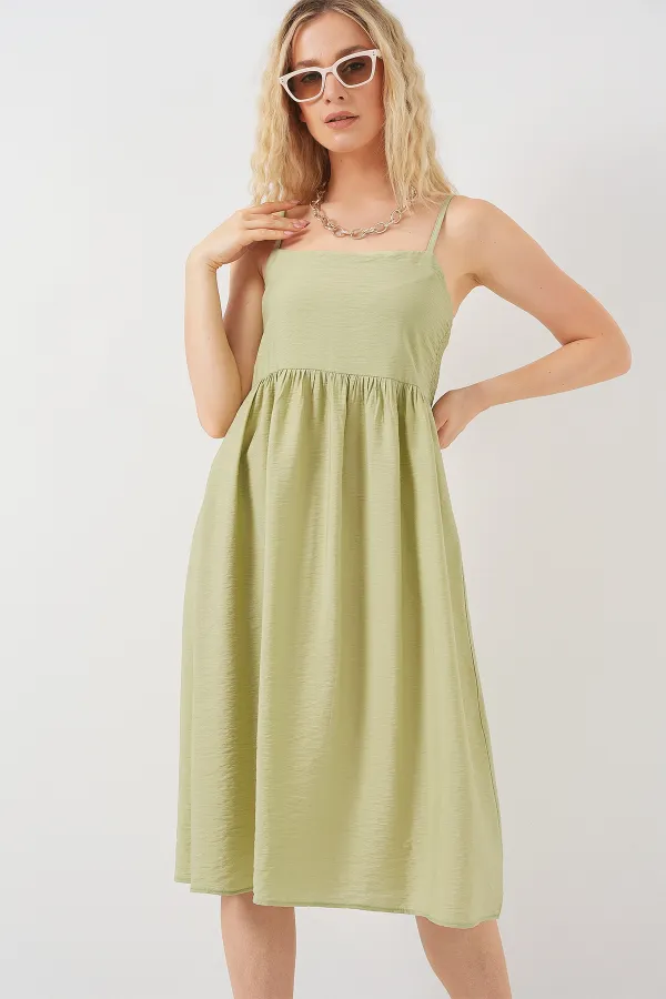 Women's Strappy Ayrobin Dress 2565 - E.Green