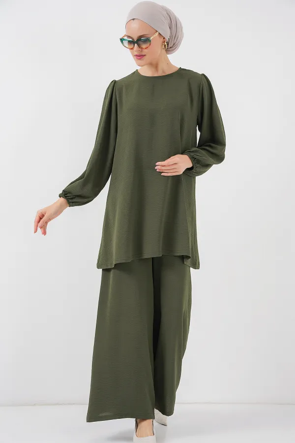 Ensemble tunique, pantalon et haut Ayrobin 6712 - Kaki