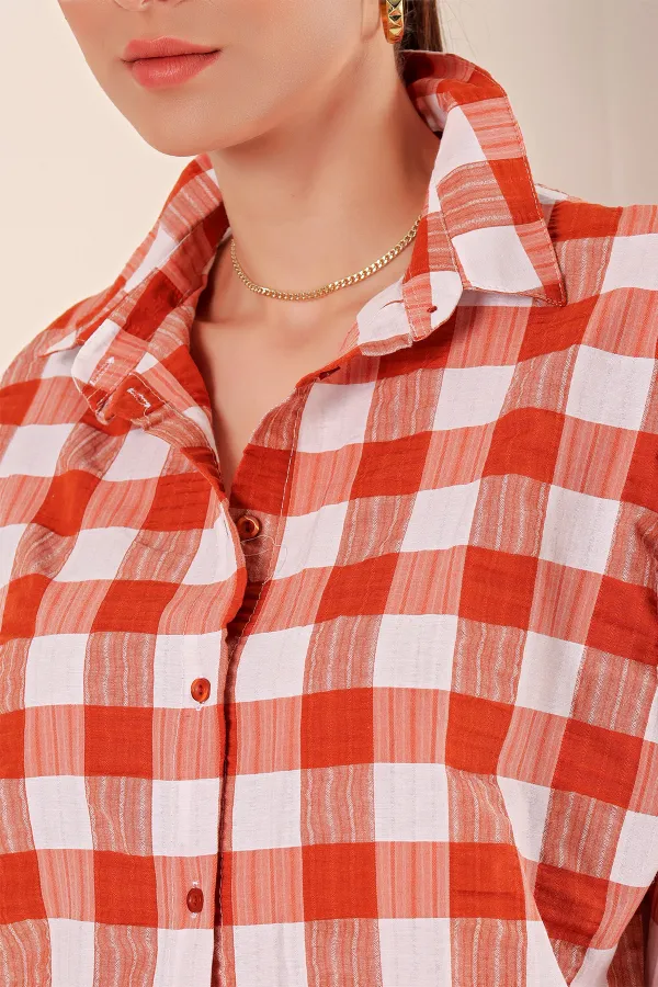 Chemise basique longue oversize 3900 - Beige