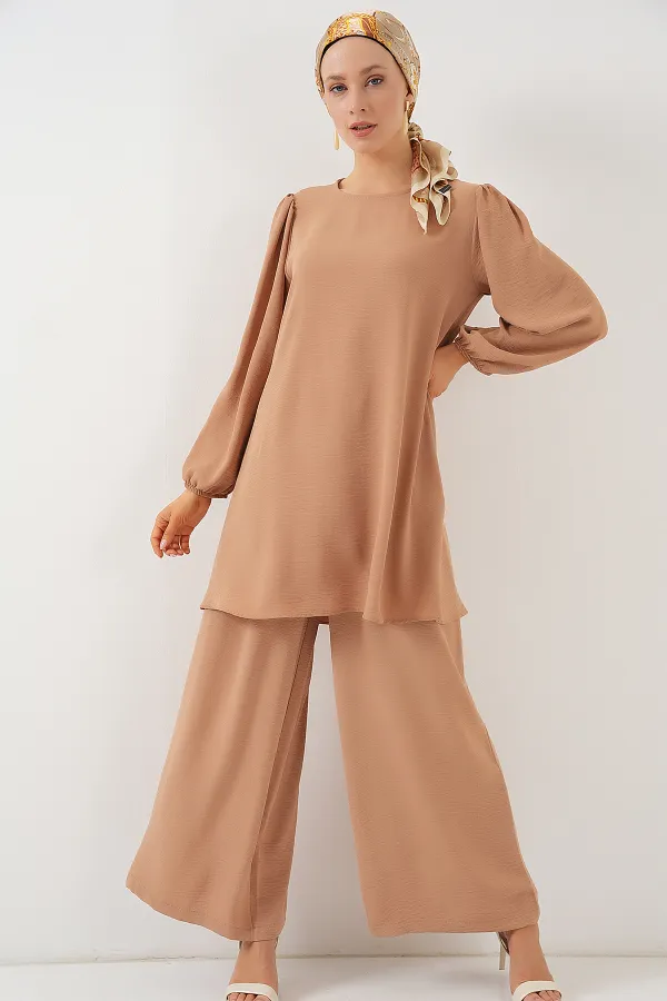 Ensemble tunique et pantalon Ayrobin 6712 - Vison