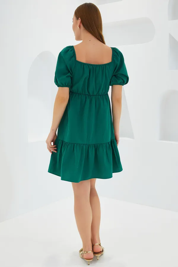 Robe évasée en popeline 2351 - Y.Emerald