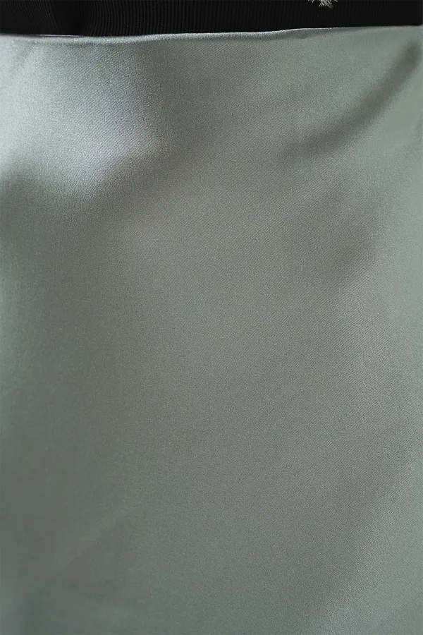 15806 Satin Skirt - Çağla