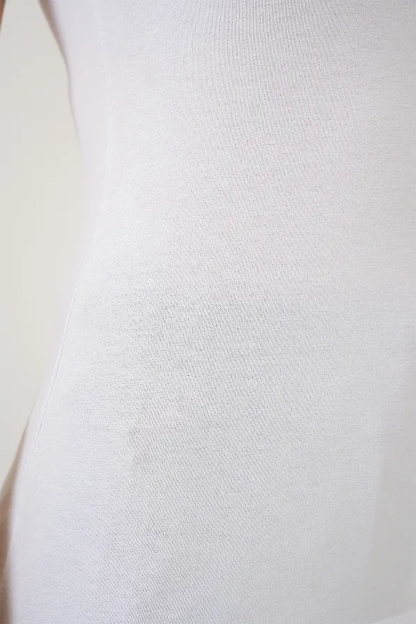 Kadın Kolsuz Body 4347 - Beyaz