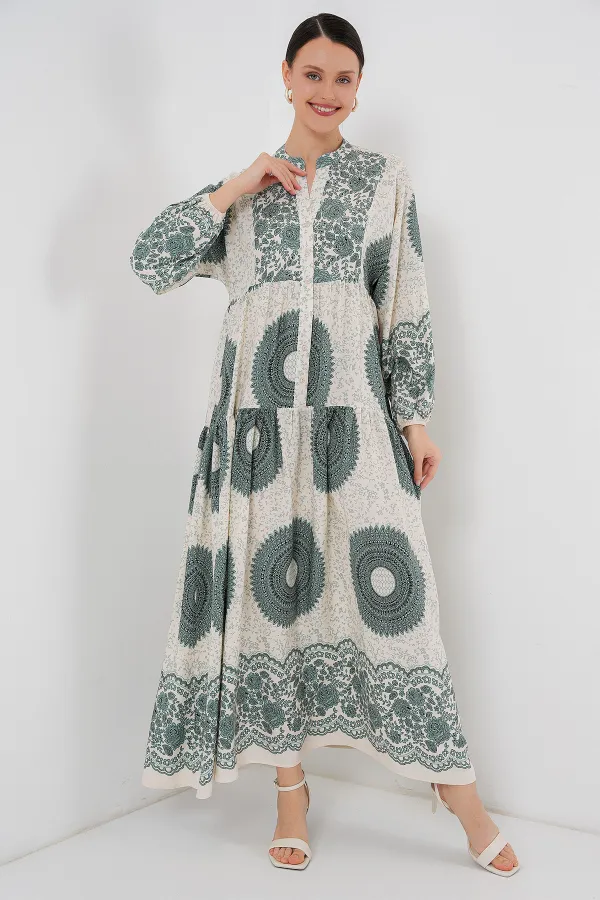 Robe hijab à motifs authentiques 2423 - C. Çağla
