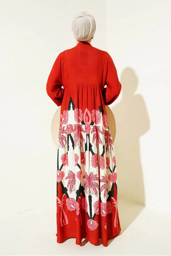 Robe hijab à motifs authentiques 2423 - F.Bordo