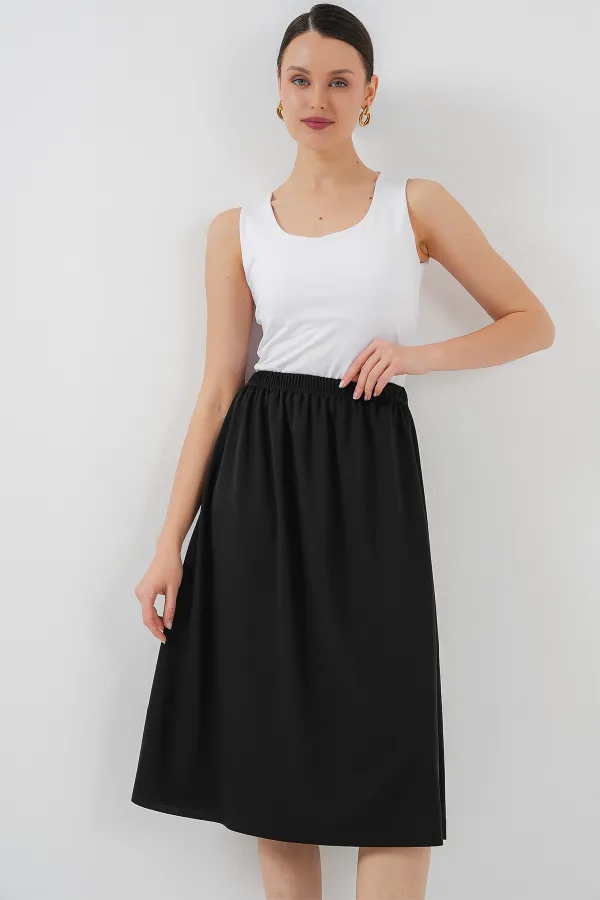 Jupon de doublure pour jupe longue 8039 - Noir