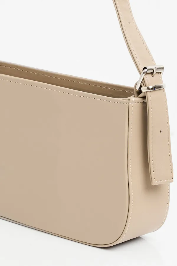 Sac bandoulière baguette uni 010172 - Beige