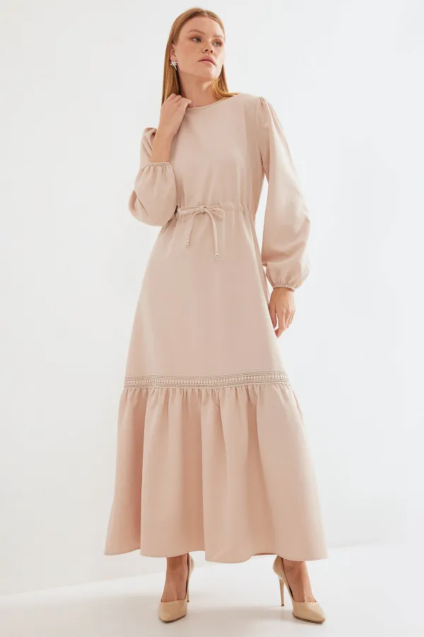 2483 Long Dress - Cream