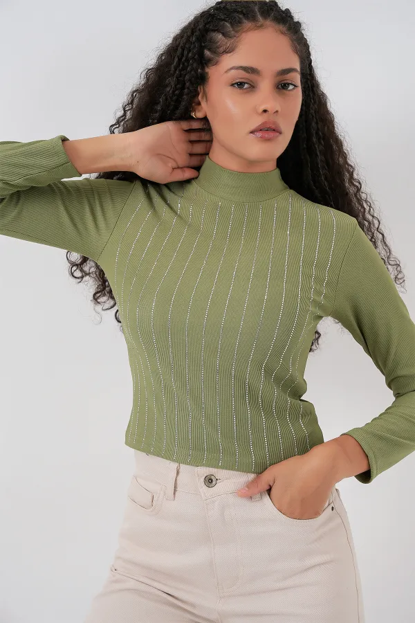 922 Taşlı Body - Çağla