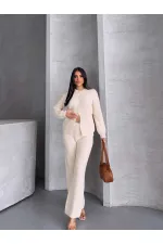 Ensemble tricoté à boutons 1565 - Os