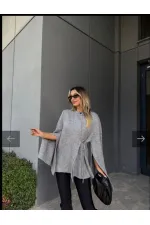 Bağlamalı Hırka 1572 - Gri