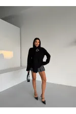 Pull à col châle 1574 Noir