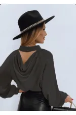 Backless Blouse - Pomegranate Blossom